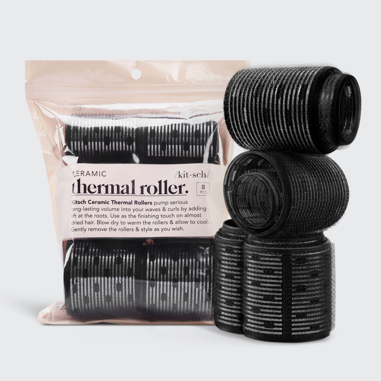 Kitsch Ceramic Thermal Rollers 8 piece