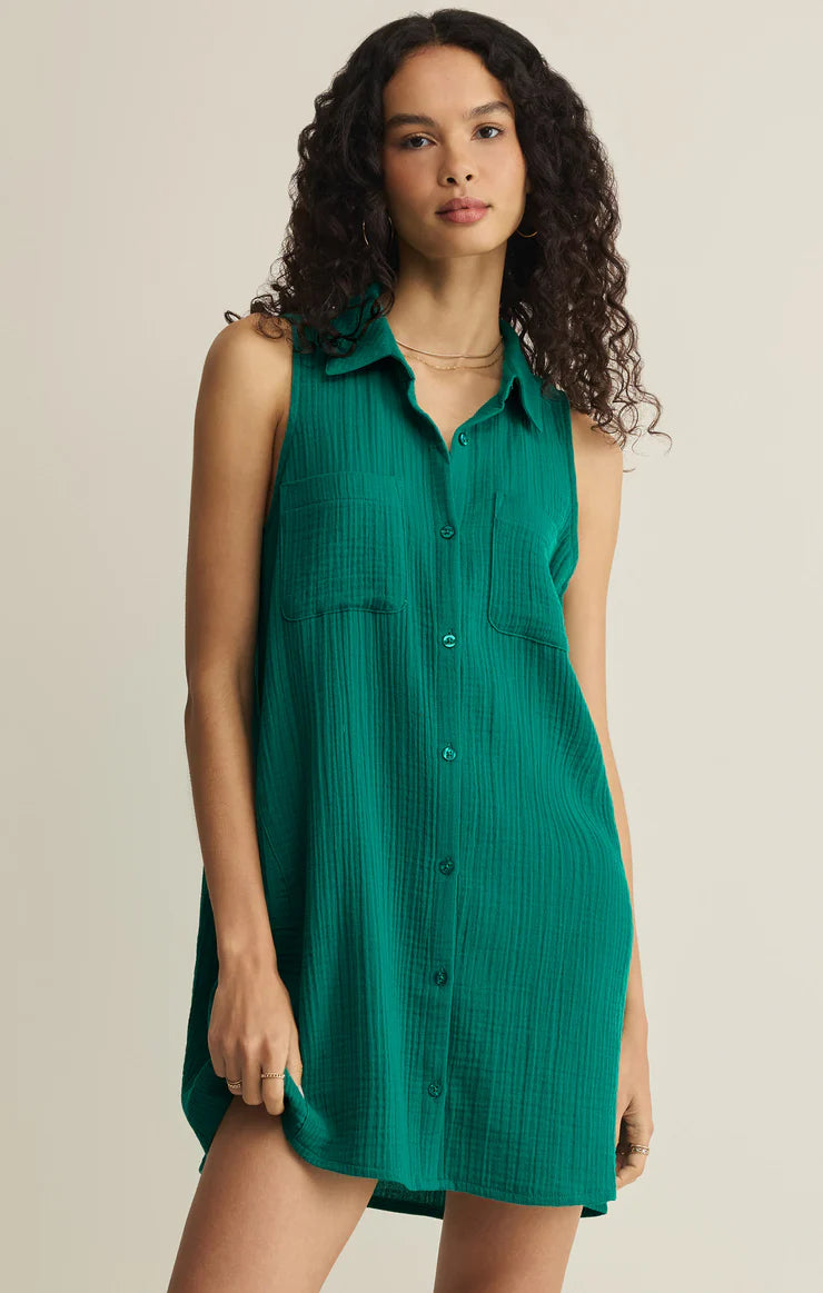 Z Supply New Light Mini Dress - Rainforest – Freyja | Kootenay