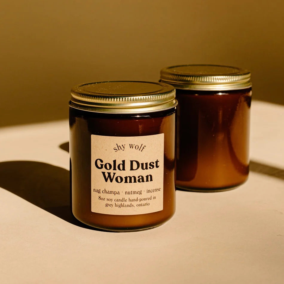 Shy Wolf Gold Dust Woman soy candle – Freyja