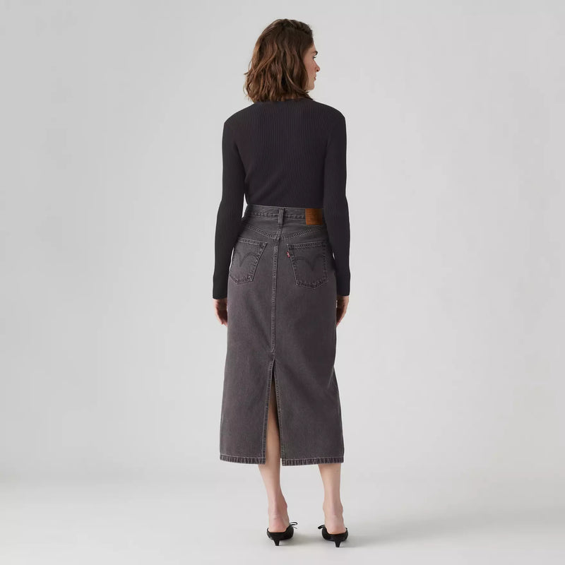 Levi's Button Midi Skirt Can We Pretend