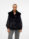 Vero Moda Sonja Poppy Black Faux Fur