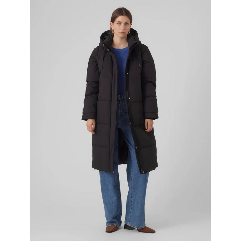 Vero Moda Margaret Long Coat in Black