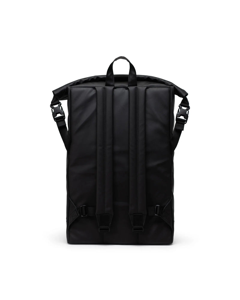 Herschel Roll Top Backpack Weather Resistant in Black