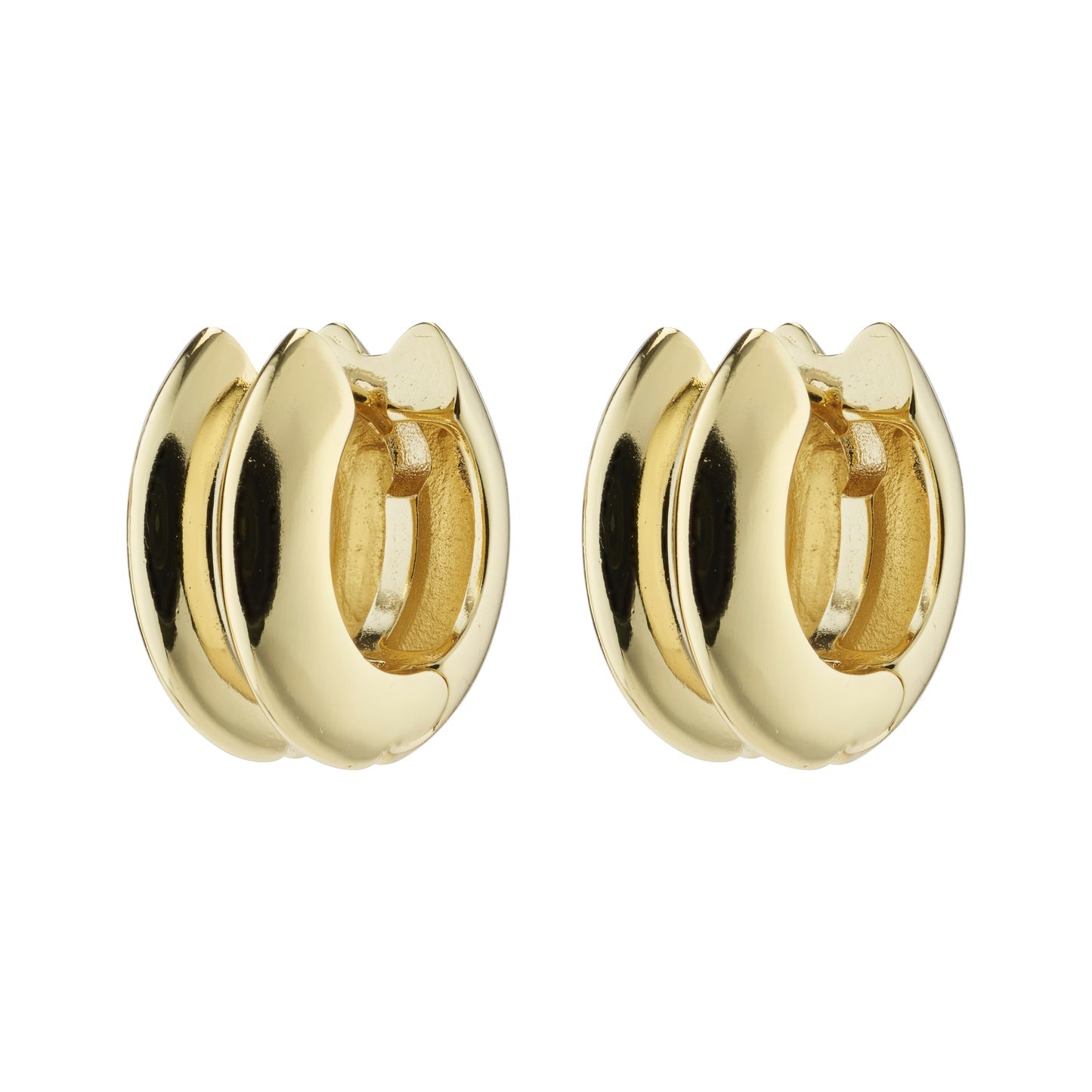 Pilgrim REFLECT Gold Plated Hoops