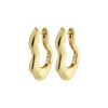 Pilgrim Silver or Gold-Plated Wavy Earrings