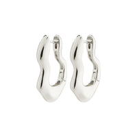 Pilgrim Silver or Gold-Plated Wavy Earrings