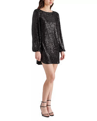 Steve Madden 1989 Black Sequin Dress