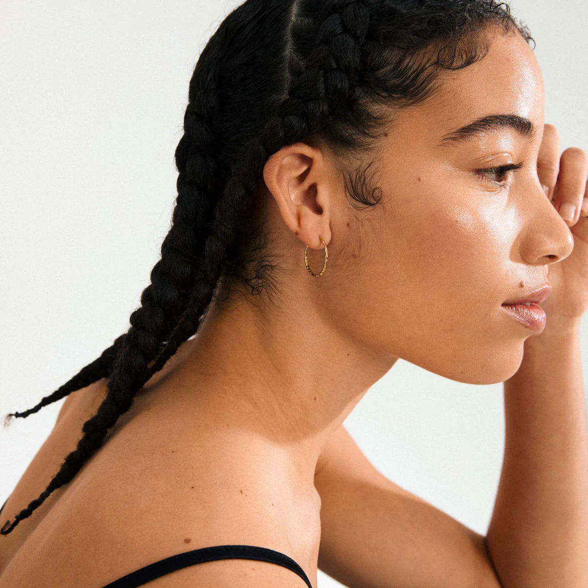 Pilgrim Gold Plated Between Hoops - Waterproof