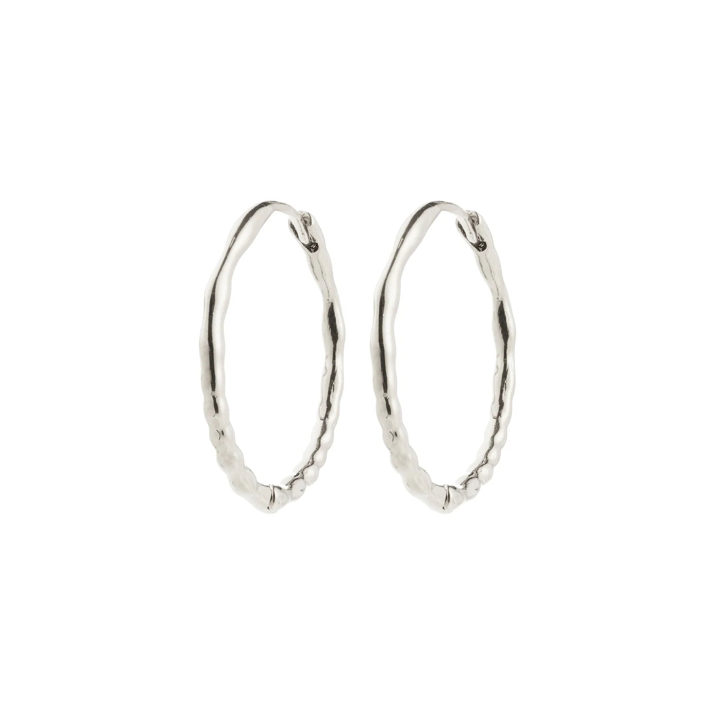 Pilgrim Silver Plated Between Hoops - Waterproof