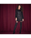 Steve Madden 1989 Black Sequin Dress