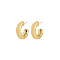 Pilgrim Phase Small Gold Plated Hoops