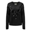 Only Niki Sequin Sweater Bronze or Black