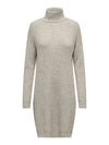 Only Carly Rollneck Dress in Pumice Stone