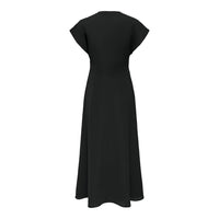 Vero Moda Nova Long Dress with Button in Black