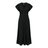 Vero Moda Nova Long Dress with Button in Black