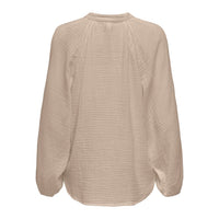 Vero Moda Gauze V Neck in Tan