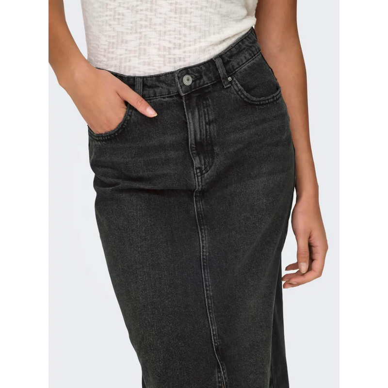 Vero Moda Cilla Black Denim Skirt