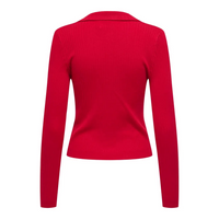 Vero Moda Kaya Polo Knit Red or Black