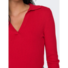 Vero Moda Kaya Polo Knit Red or Black