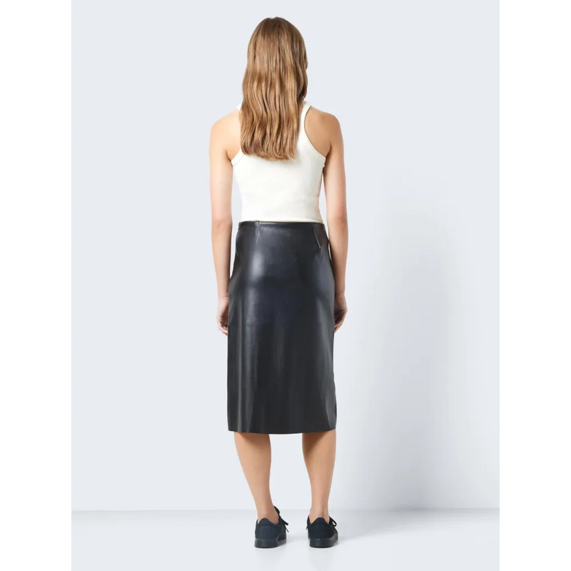 Vero Moda Clara Midi Faux Leather Skirt