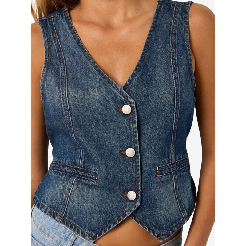 Noisy May Sanja Denim Waistcoat