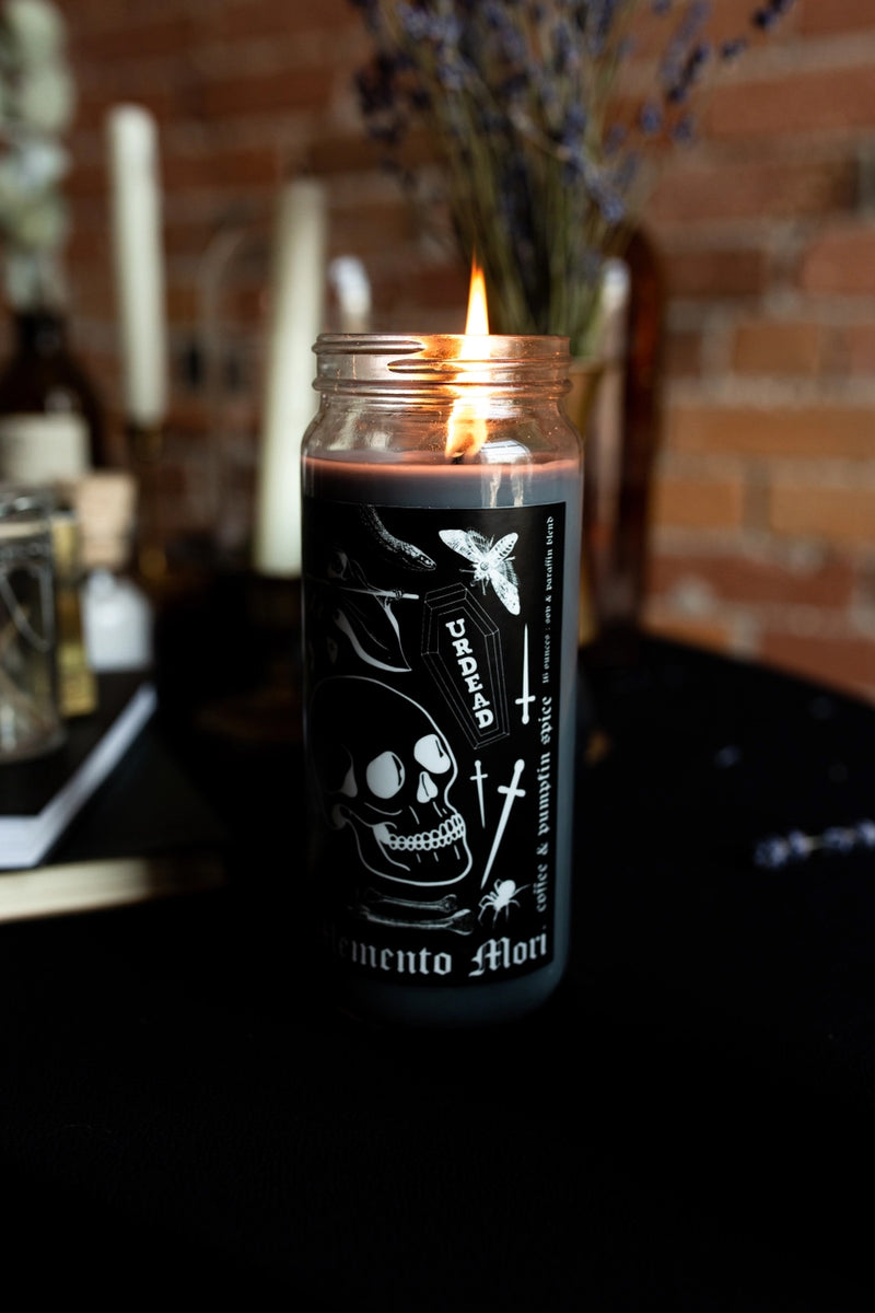Freyja Grey Witchy Spell Candle - Coffee Spice