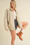 Dolly Quilted Jacket in Bone