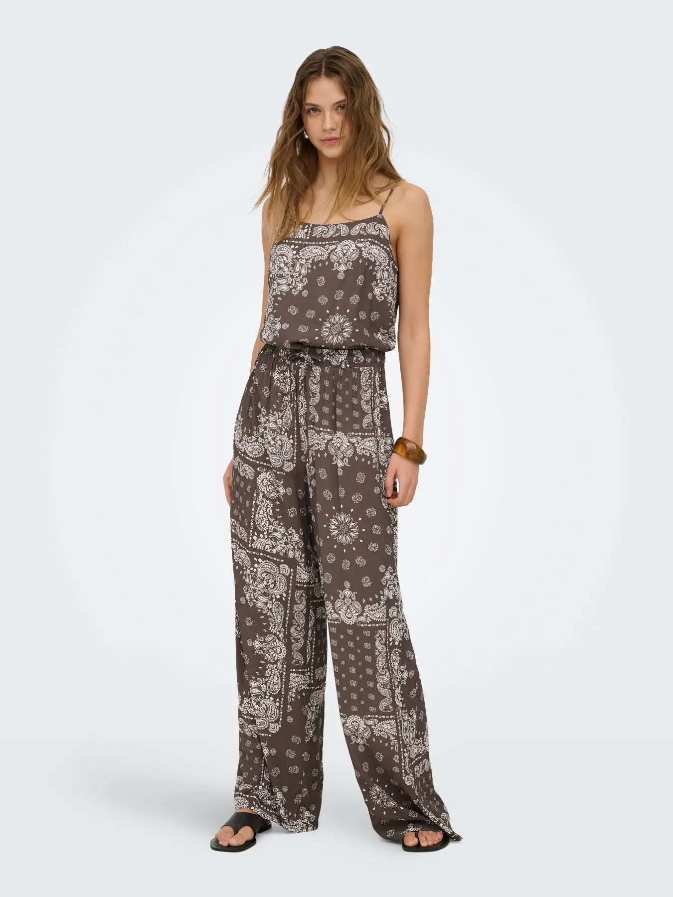 Only Bandana Pant Chocolate Mousse