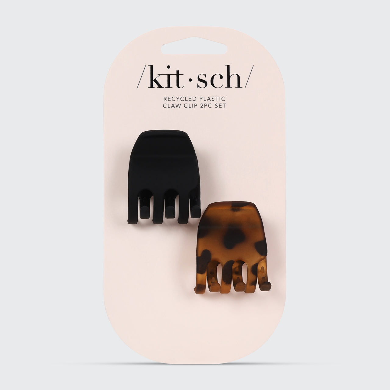 Kitsch Ecofriendly Medium 2pc Set Black&Tort
