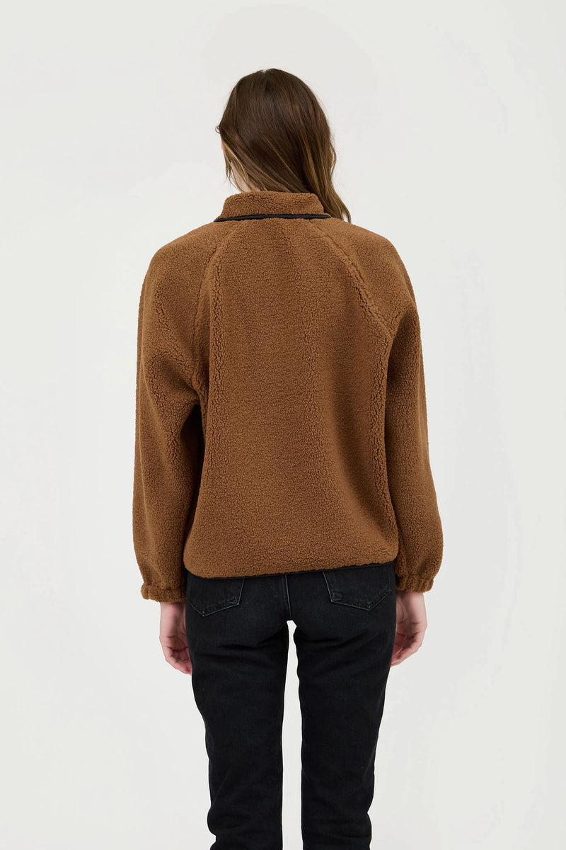 Gemma Gingerbread Snap Fleece