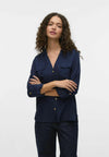 Vero Moda Bumpy Navy Blouse