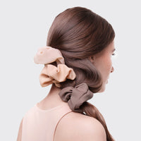 Kitsch Crepe Scrunchies in Terracota 5Pc