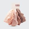 Kitsch Crepe Scrunchies in Terracota 5Pc