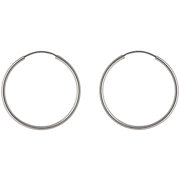 Pilgrim Sanne Medium Silver Plated Hoop