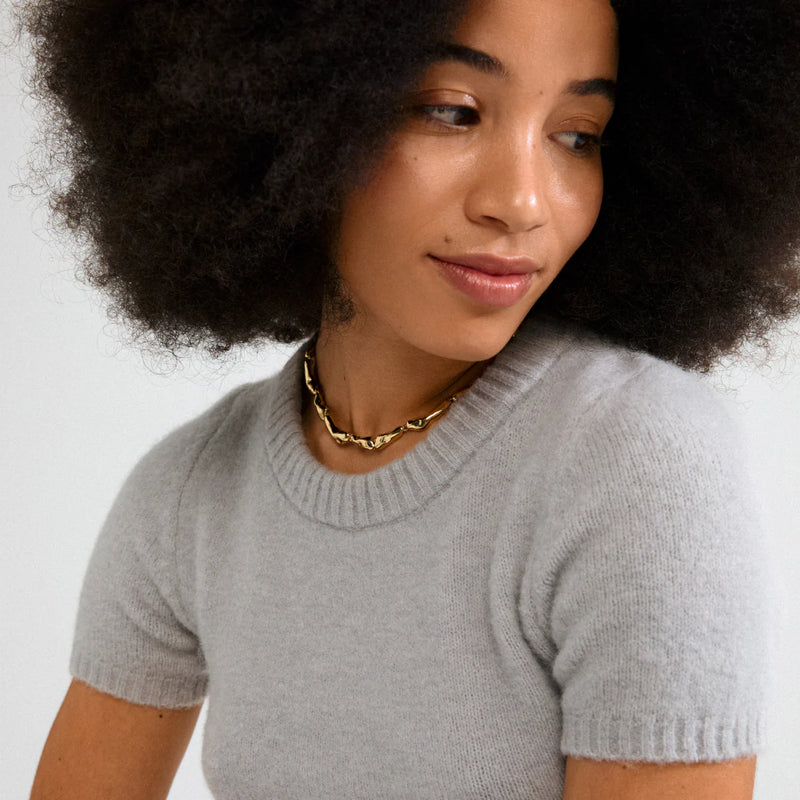 Pilgrim Harrison Gold Plated Puff Necklace