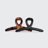 Kitsch Large Loop Claw Clip 2Pc Black&Tort