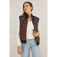 Freyja Chocolate Sherpa Vest