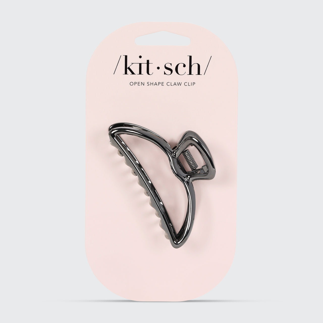 Kitsch Open Shape Claw Clip in Hematite