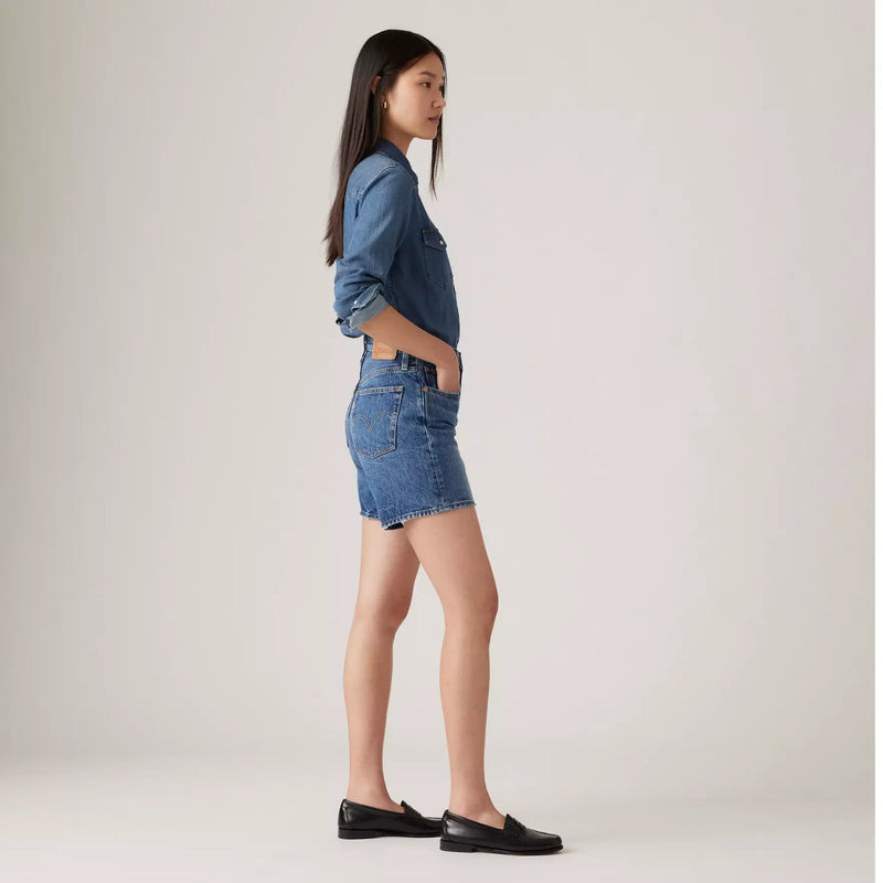 Levi's 501 Mid Thigh Short in Blue Beauty