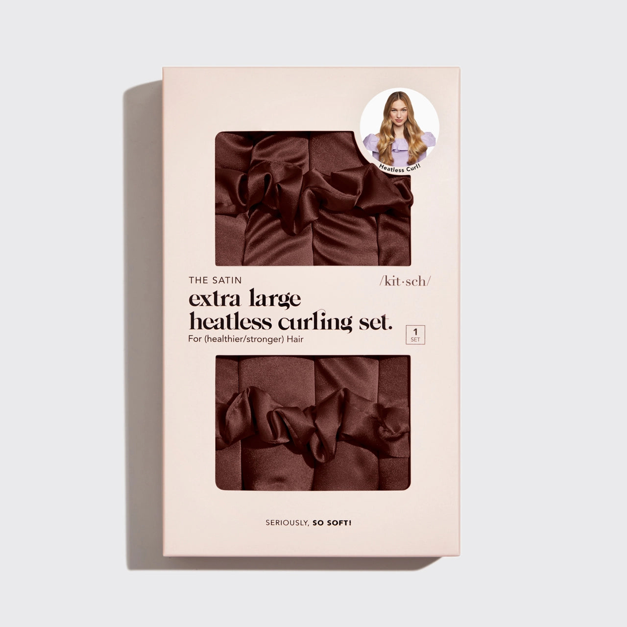 Kitsch XL Heatless Curling Set Chocolate