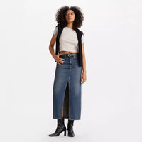 Levi's Ankle Column Skirt in Low Fi