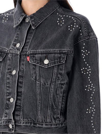 Levi's Shrunken 90s No Pleat Bejeweled Trucker