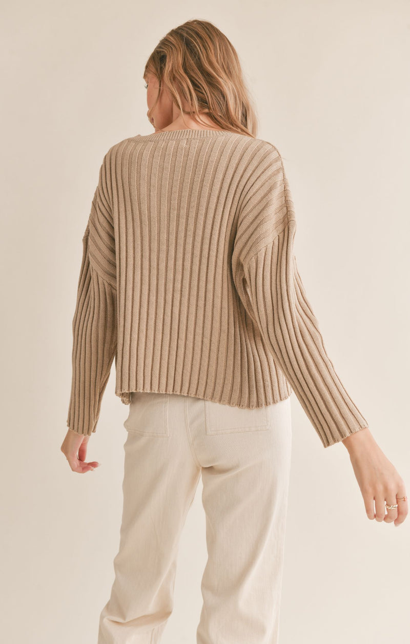 Sadie & Sage Jemma Ribbed Knit Top