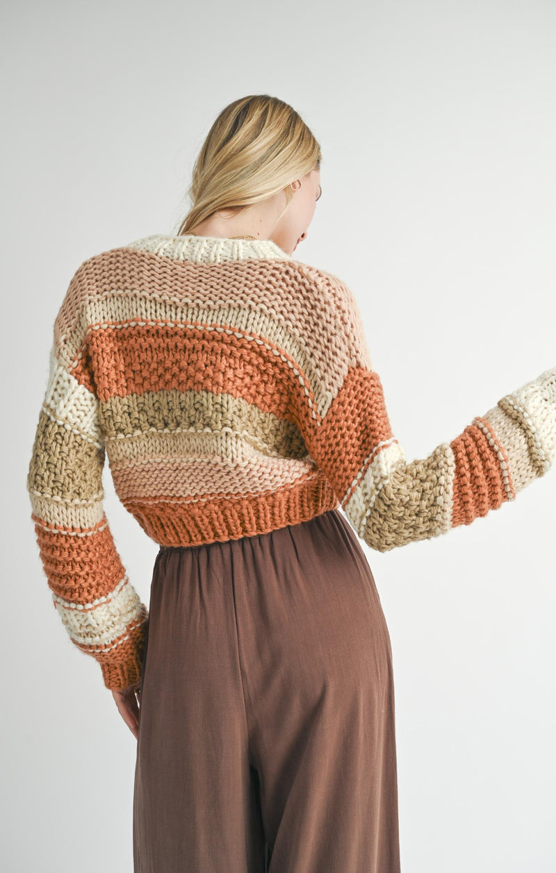 Sadie & Sage Butter Pecan Chunky Sweater