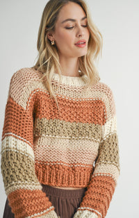 Sadie & Sage Butter Pecan Chunky Sweater