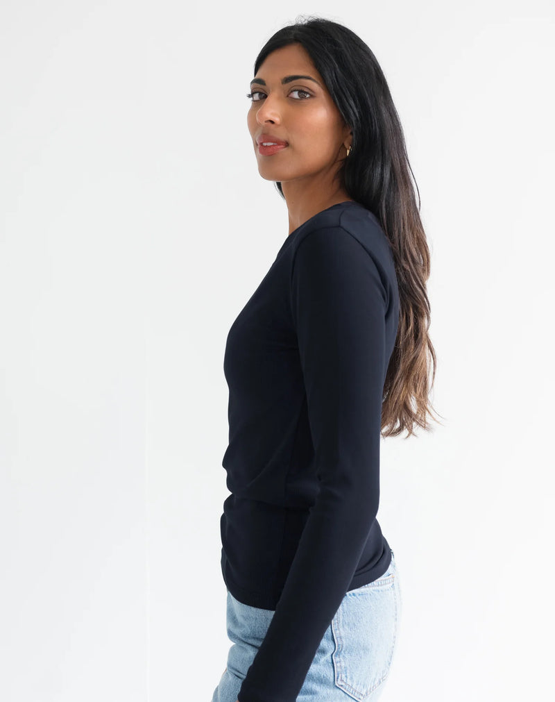 Brunette the Label Ribbed Long Sleeve