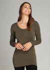 Bamboo Long Sleeve Scoop Neck