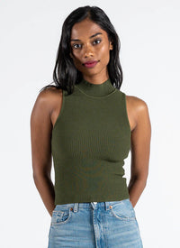 Freyja Ottoman Mock Neck Tank