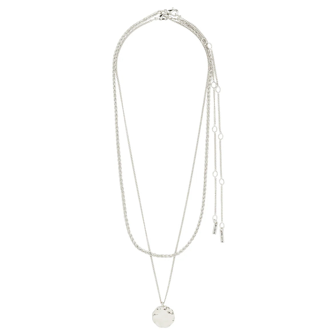 Pilgrim  Declan Gold or Silver Plated 2 in 1 Necklace