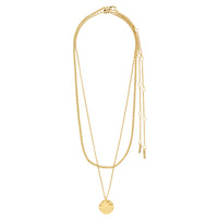 Pilgrim  Declan Gold or Silver Plated 2 in 1 Necklace